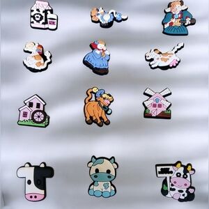 Cow Croc Charms